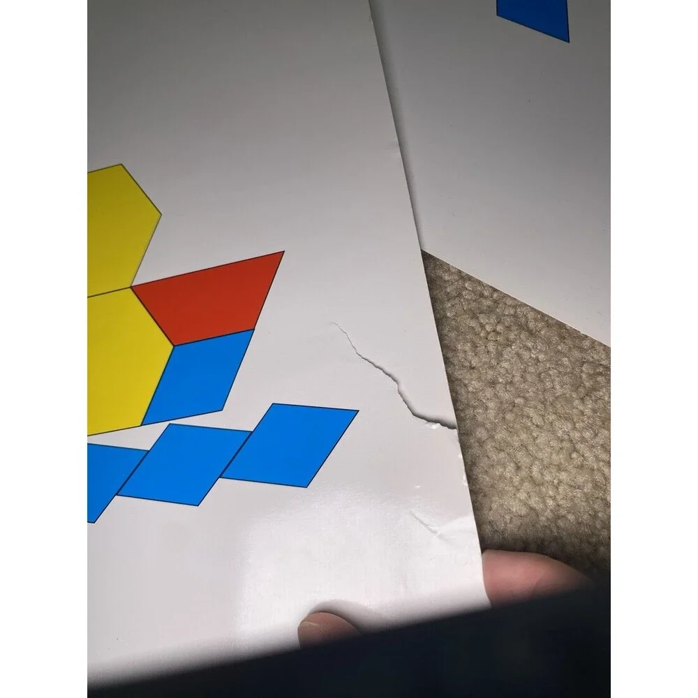 Melissa & Doug Magnetic Pattern Block Kit Wooden Toy 113 Pieces